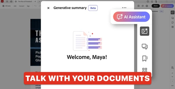 Adobe Brings AI Assistant to Acrobat to Unlock Document Insights